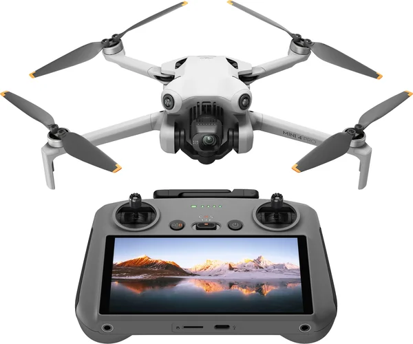 Dron con cámara y su control con pantalla